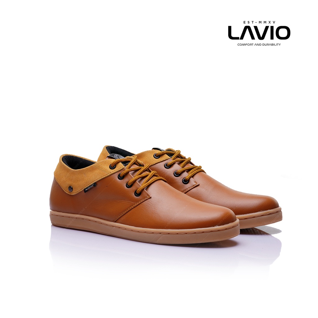 Sepatu Casual Pria Original Branded Keren 2022 Lavio Hilton Kulit Asli