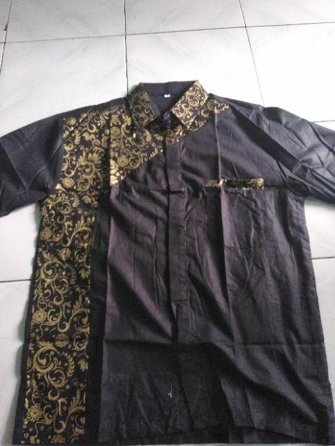 Koko Batik Fashion Muslim Kombinasi C07 Al Haramain Hijau S/m/l/xxl Dewasa