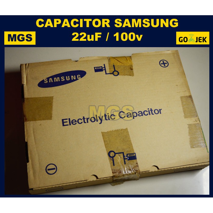 Elco 22uf 100v Samsung Original Made Korea Kapasitor Elko 22 uf 100 v