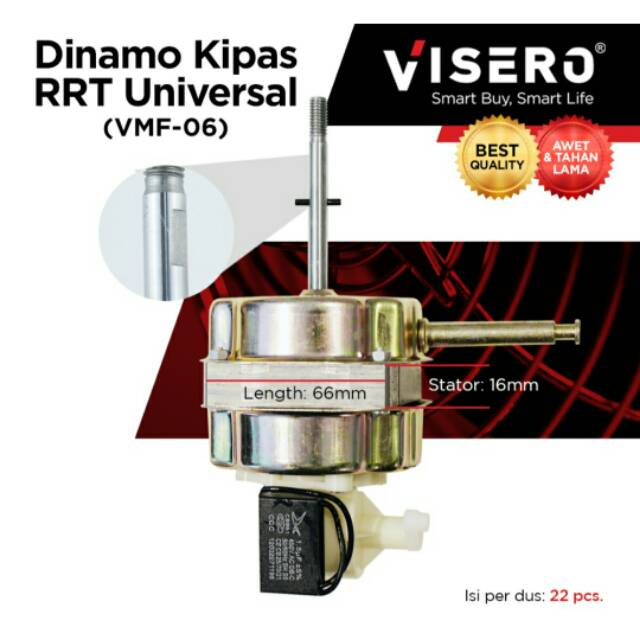 DINAMO KIPAS VISERO UNIVERSAL/mesin kipas