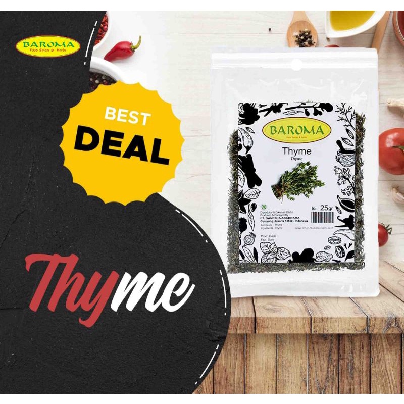 

Baroma Thyme Bumbu Rempah Refill 25 g