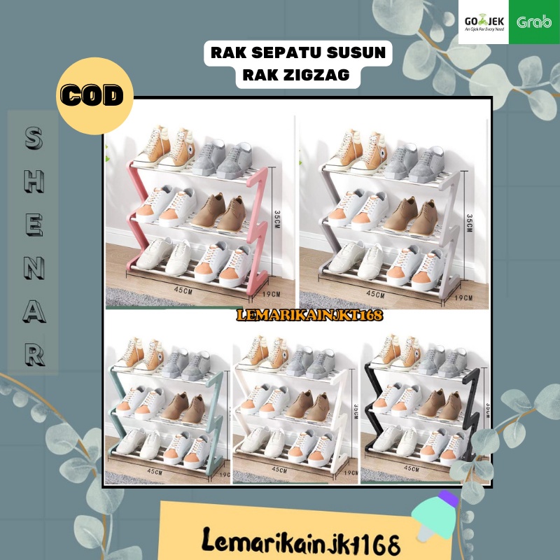 SHENAR- COD  RAK SEPATU ZIGZAG/RAK SEPATU 4 SUSUN | RAK Z SHAPE SHOERACK| RAK SEPATU 3 SUSUN SHOE RACK SANDAL| RAK SEPATU ZIG ZAG 4 SUSUN|RAK ZIGZAG SUSUN|RAK SUSUN SERBAGUNA