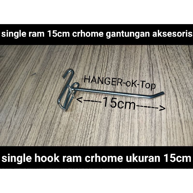 Single Ram chrome 15cm / single hook ram(besi)