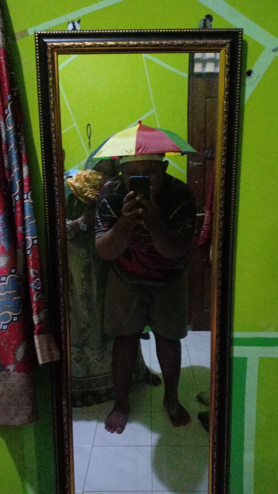 Topi Payung Kepala Headband Umbrella Sun Shade Fishing Hats Mancing
