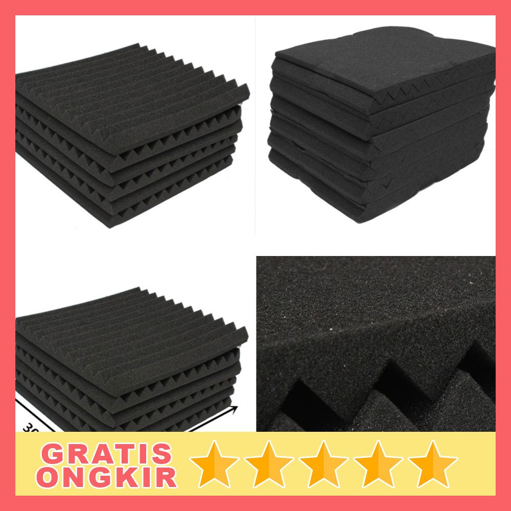 Busa Telur Peredam Suara Acoustic Foam Spons Reduction 30x30x3cm - Aksesoris Studio Musik Rekaman Ke