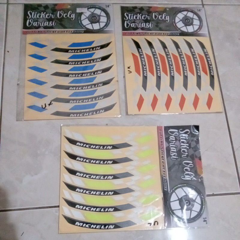 stiker velg matic