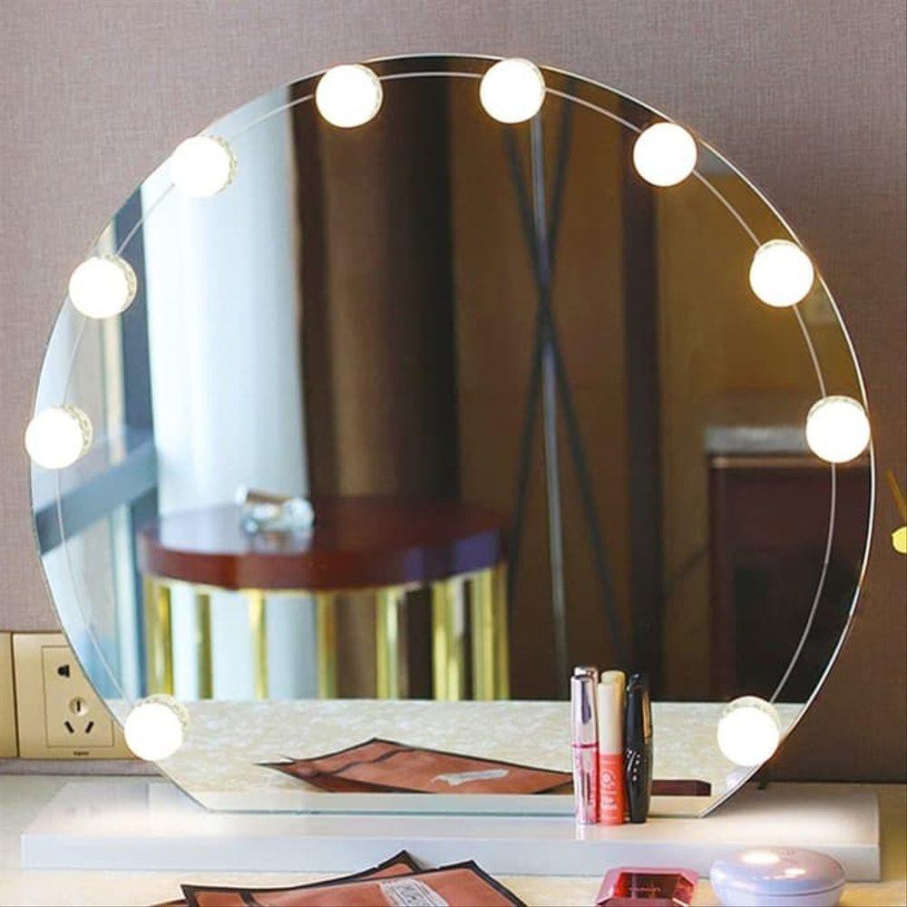 Vanity Mirror Bulb Led Light Lampu Makeup Cermin Kaca Rias Shopee Indonesia