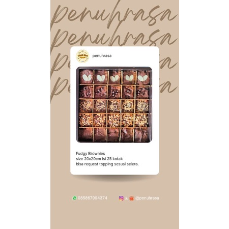 

Fudgy Brownies (Large)