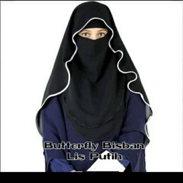 niqab yaman /cadar butterfly