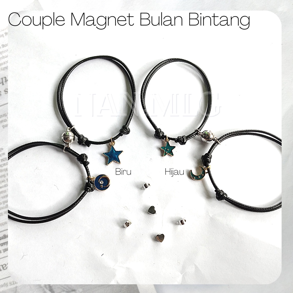 Gelang Couple Magnet Bulan bintang