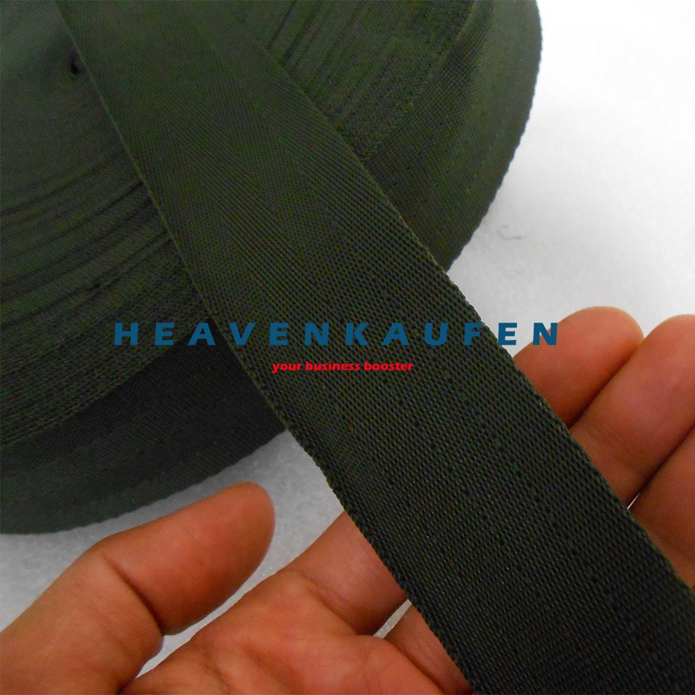 Webbing Lebar 3,8 cm Warna Hijau Army TNI Tentara Motif Seatbelt Meteran