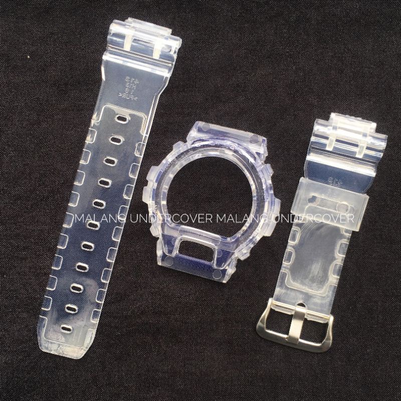 BEZEL STRAP CASIO GSHOCK G SHOCK DW 6900 DW 6600 DW 8030 DW 8040 JELLY CLEAR