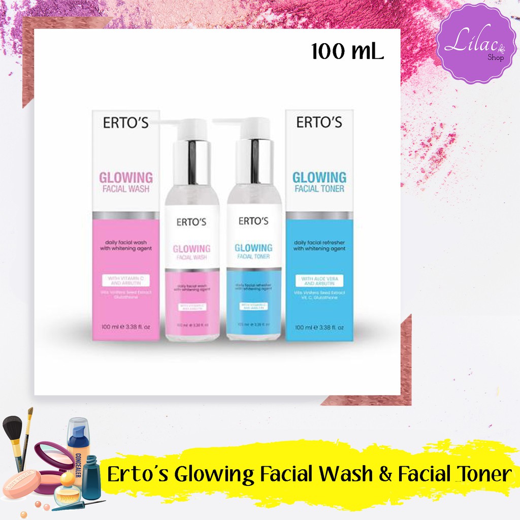 ERTO'S ERTOS GLOWING FACIAL WASH // ERTO'S ERTOS GLOWING FACIAL TONER