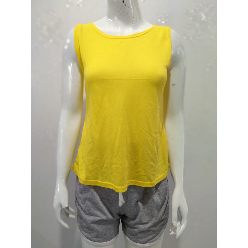 SALE !!! SINGLET  SALUR // POLOS // MOTIF / TANK TOP WANITA TERLARIS TERMURAH // BISA COD // CELLINE-2