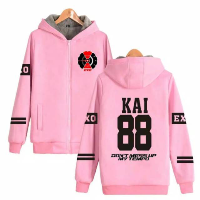 hoodie zipper kpop exo tempo request nama nomor Member