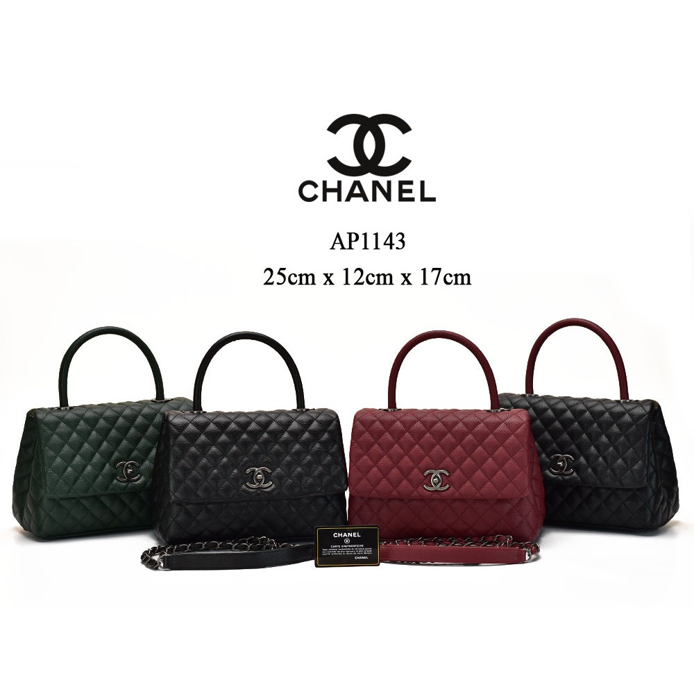 Tas Chanel Coco Top Handle Caviar Small Semprem AP1143