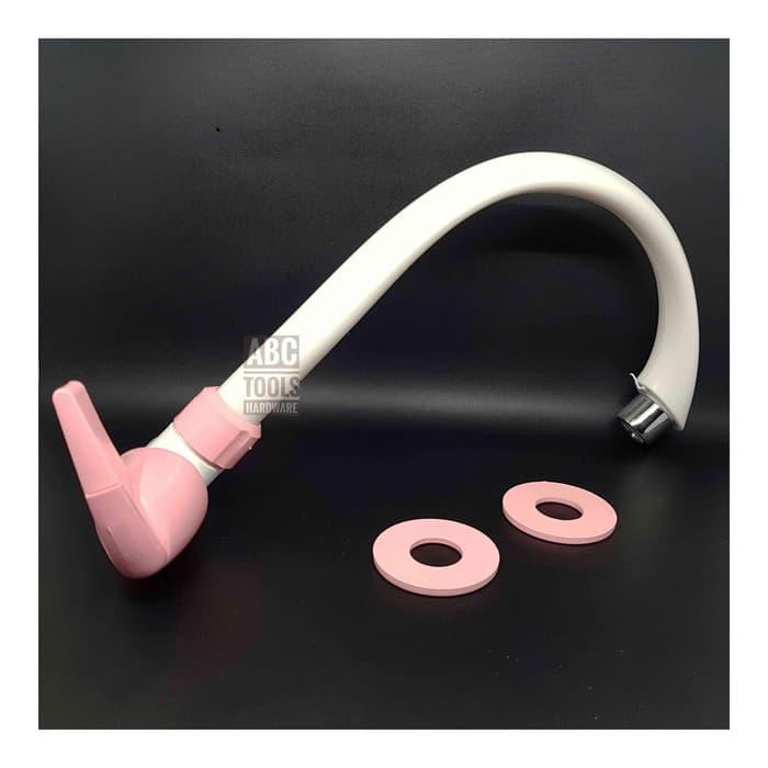 Kran Angsa Wastafel Plastik PVC - Keran Air Cuci Piring perkakas