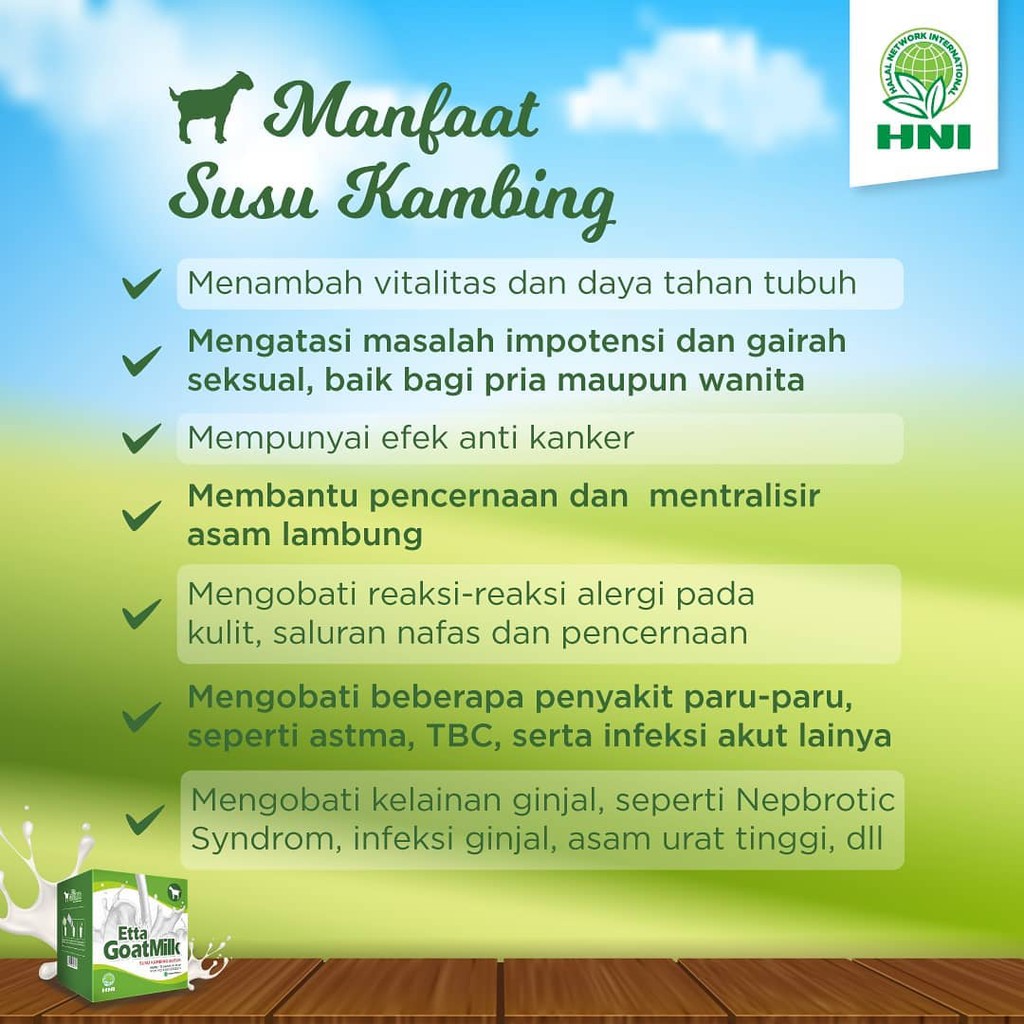 Susu Kambing Etawa Goat Milk Hpai Obat Herbal Untuk Anak Sampai Lansia