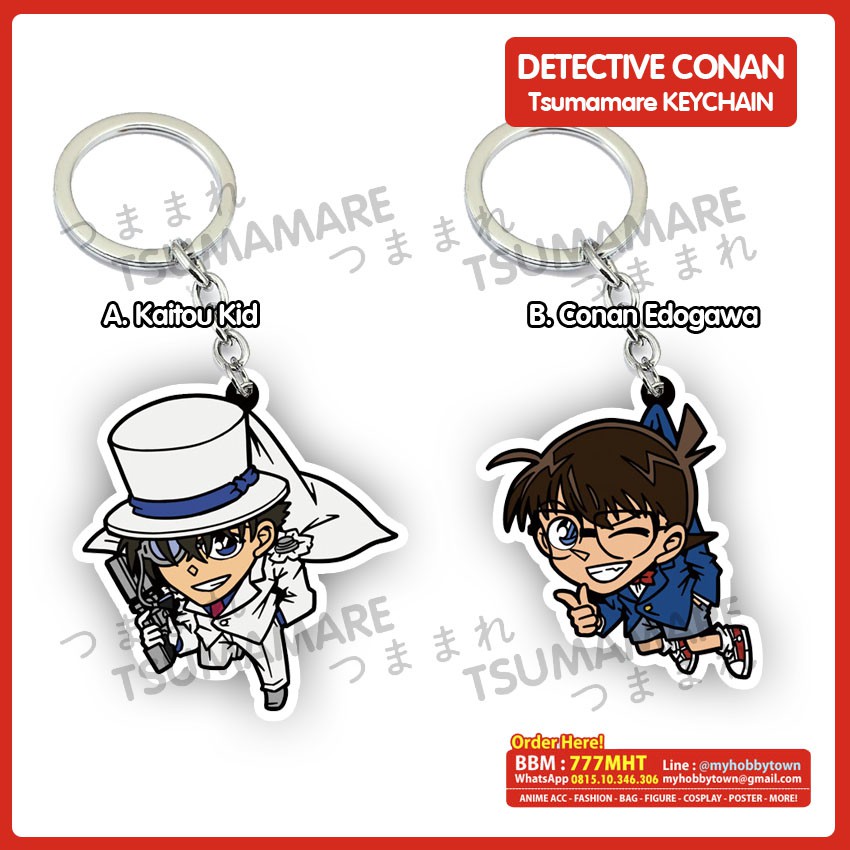 Gantungan Kunci Acrylic Anime Detective Conan Pinch Tsumamare (satuan)