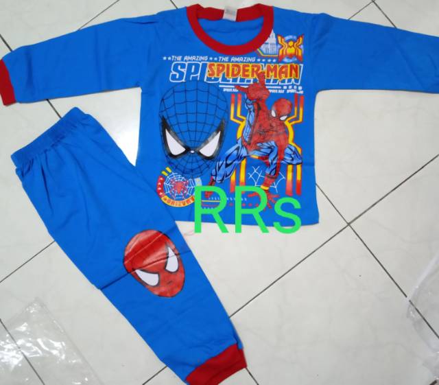 STELAN PANJANG SPIDERMAN HERO AVENGERS/PIYAMA/BAJU TIDUR