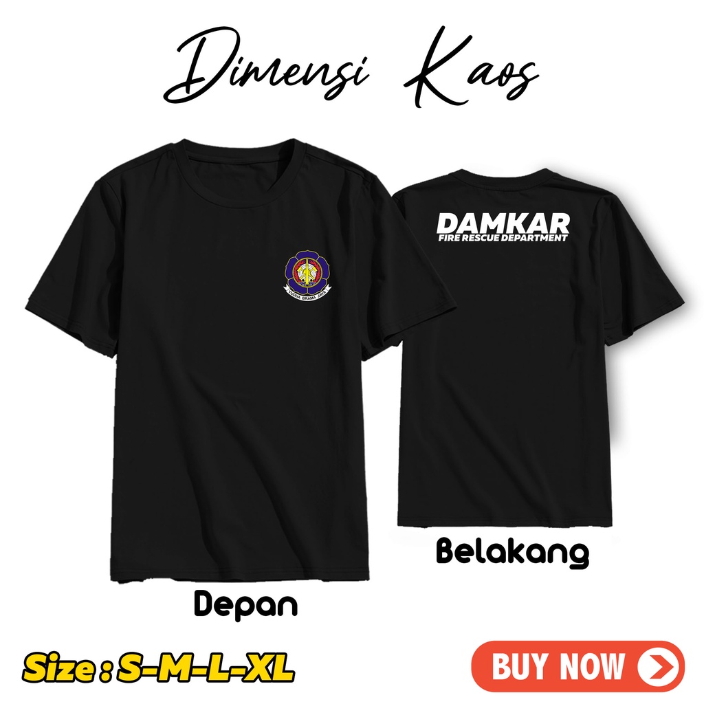 Kaos DAMKAR Pemadam Kebakaran Indonesia Terbaru / Kaos Damkar Terbaru / Kaos Damkar Pemadam Terbaru 