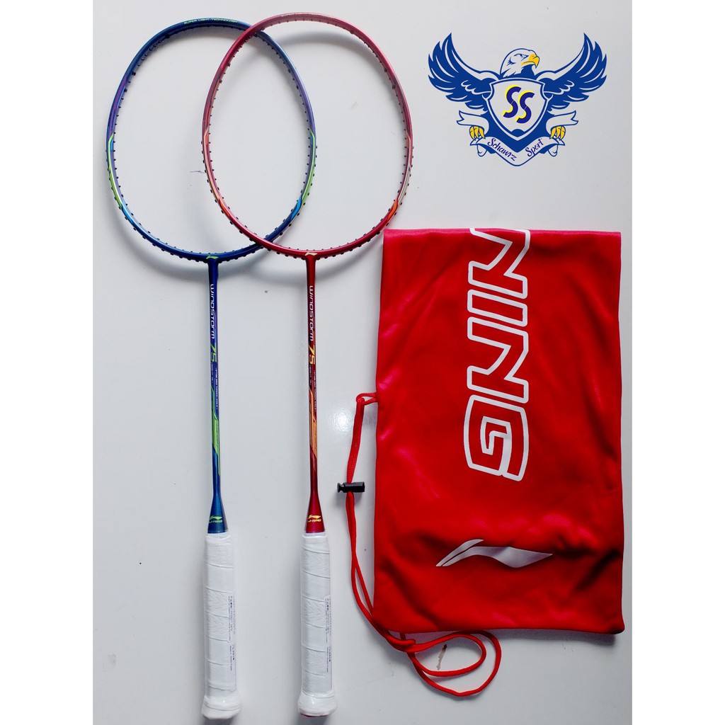 Raket Badminton Lining Windstorm 75 Full Carbon Shopee Indonesia