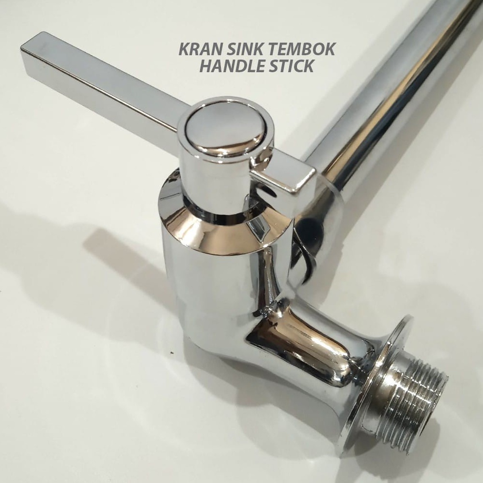 Kran Cuci Piring Kran Angsa Engkol Kran Bak Cuci Piring Keran Air Stainless Drat 1/2 Inch