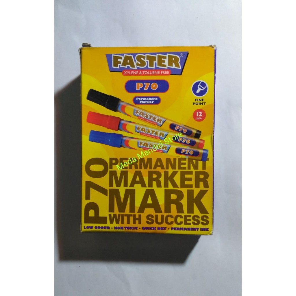

Spidol Faster Permanent Marker P70 Hitam