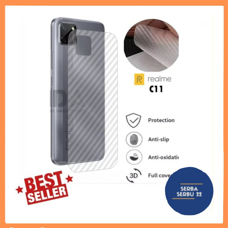 Skin Carbon HP Realme Garskin Realme Clear Carbon Skin Back Case Sticker Premium Violette Design