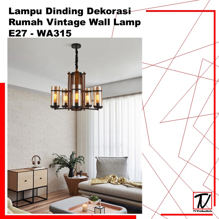 Lampu Dinding Dekorasi Rumah Vintage Wall Lamp / Lampu Penghias Ruangan