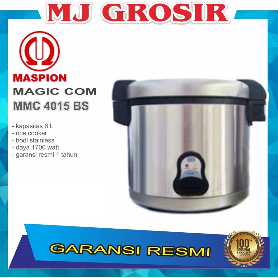 PROMO MAGIC COOKER MASPION MMS 4015BS MMC4015BS 4.5 LITER PENANAK NASI