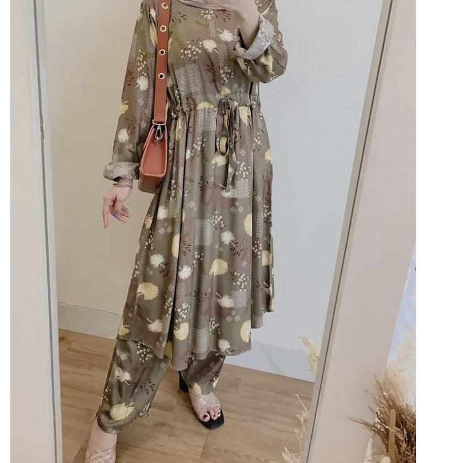 HUMINA LONG SET/LONG RAYON/SET WANITA