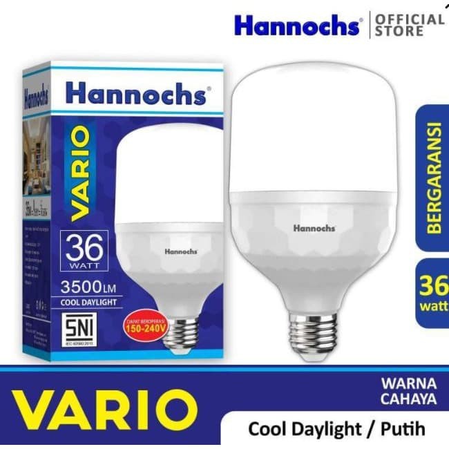 Hannochs Bola Lampu LED BULB 36W Vario Hannochs Kapsul Tabung 36 watt