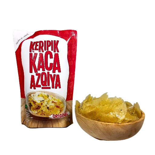 

kripik kaca AZQIA rasa original kemasan 125gr cemilan enak