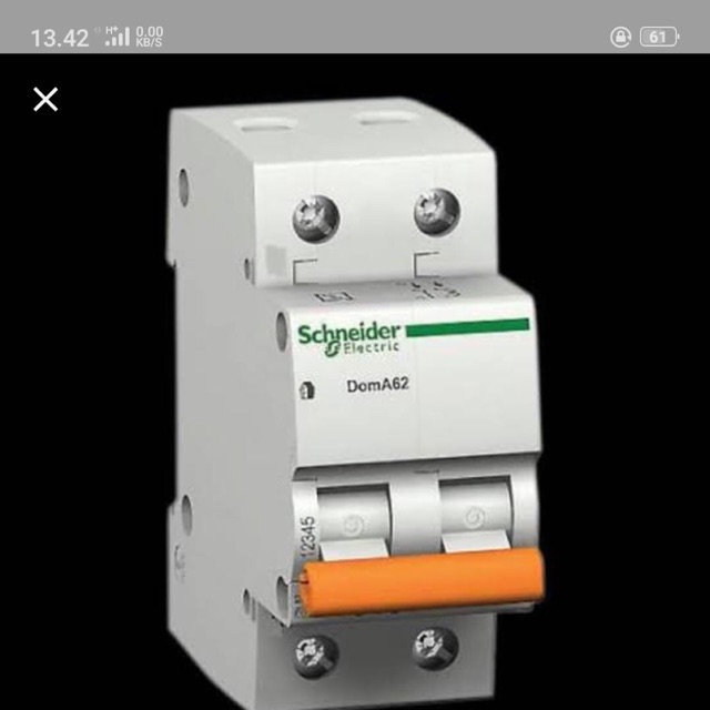 MCB 2pole/ 2 phase 20A domae Schneider
