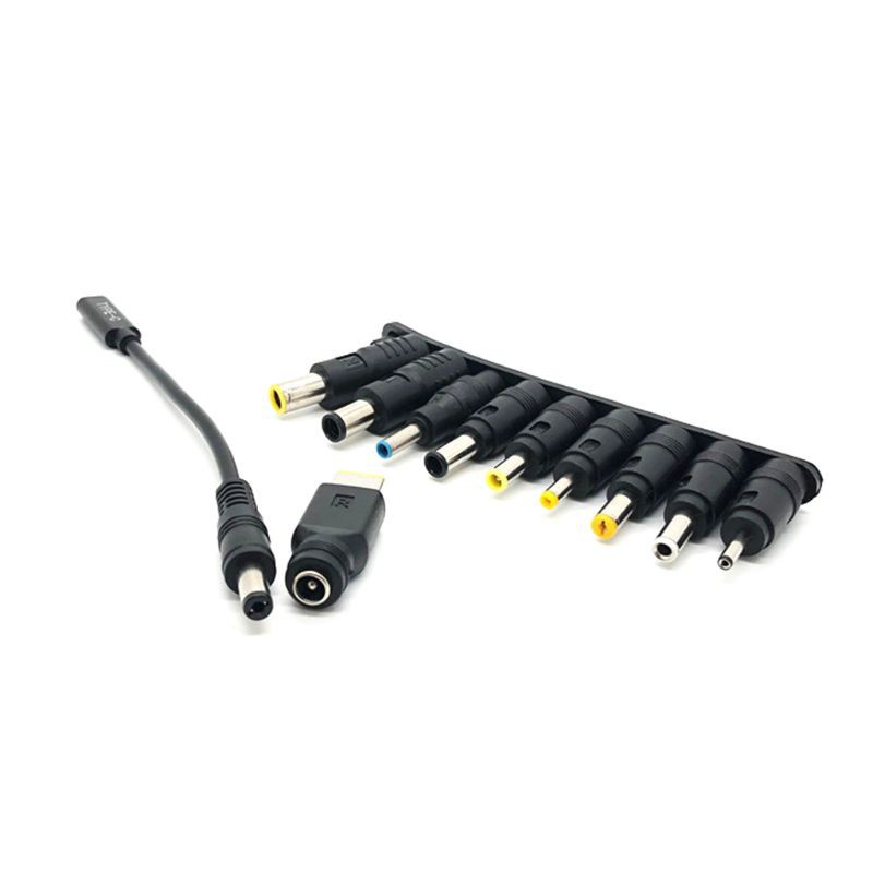 1 Set Kabel Power Tipe C Female Ke Dc 5.5x4.0mm Dengan Adapter Untuk Laptop / Komputer