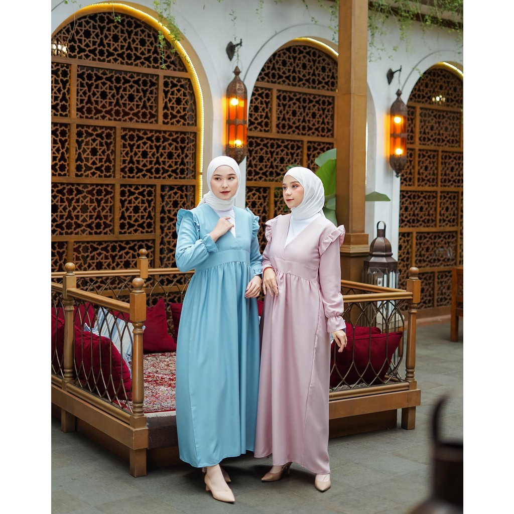 LIVYA DRESS - EID SERIES - DRESS MUSLIM - PAKAIAN WANITA