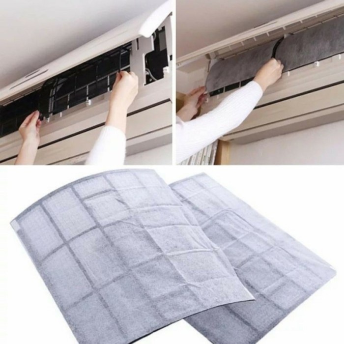 BAROKAH GAMIS PENYARING AC ANTI DEBU SARINGAN LUAR RUMAH AIR FILTER PEMBERSIH 1 PCS