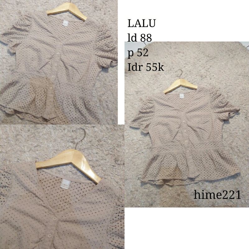 LALU - Atasan Baju Wanita Coklat