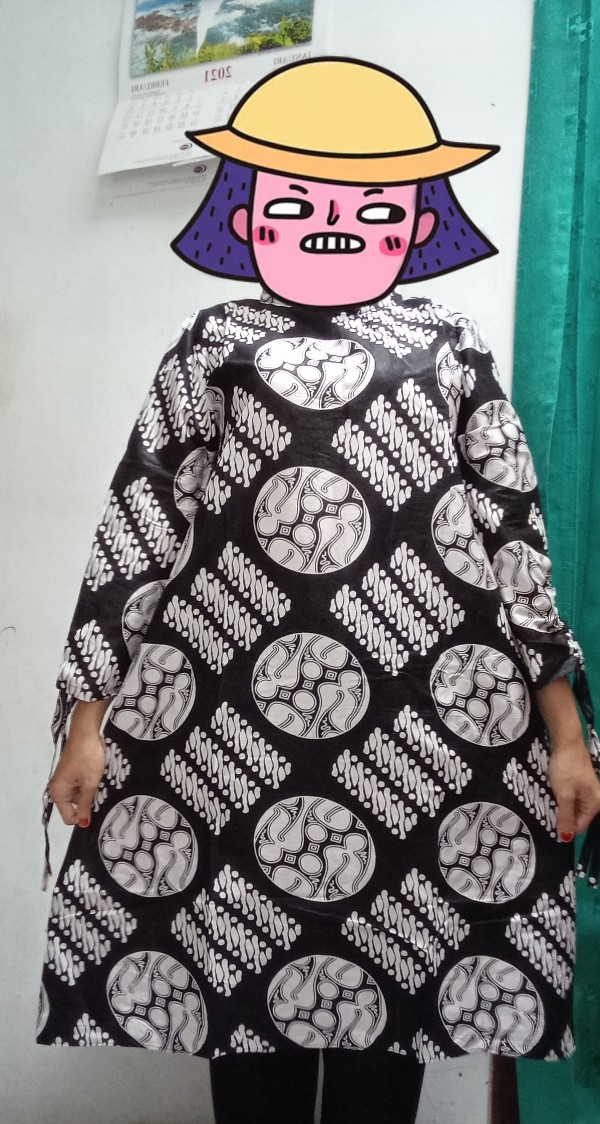 Terlaris Serut Genes Jelita Tunic Navbor Yelbor Whitbor Creambor Tunik Batik Modern Hrb030 //ljf