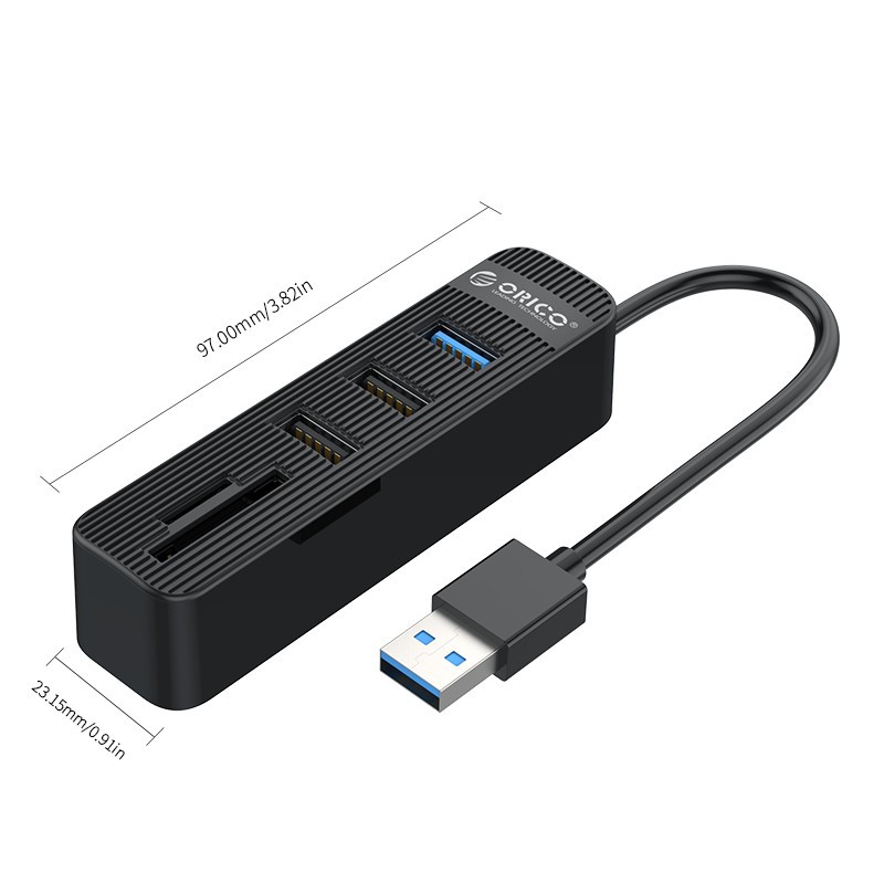 ORICO USB3.0 Hub 3 port with Car Reader 1 USB3.0 2 USB2.0 - TWU32-3A