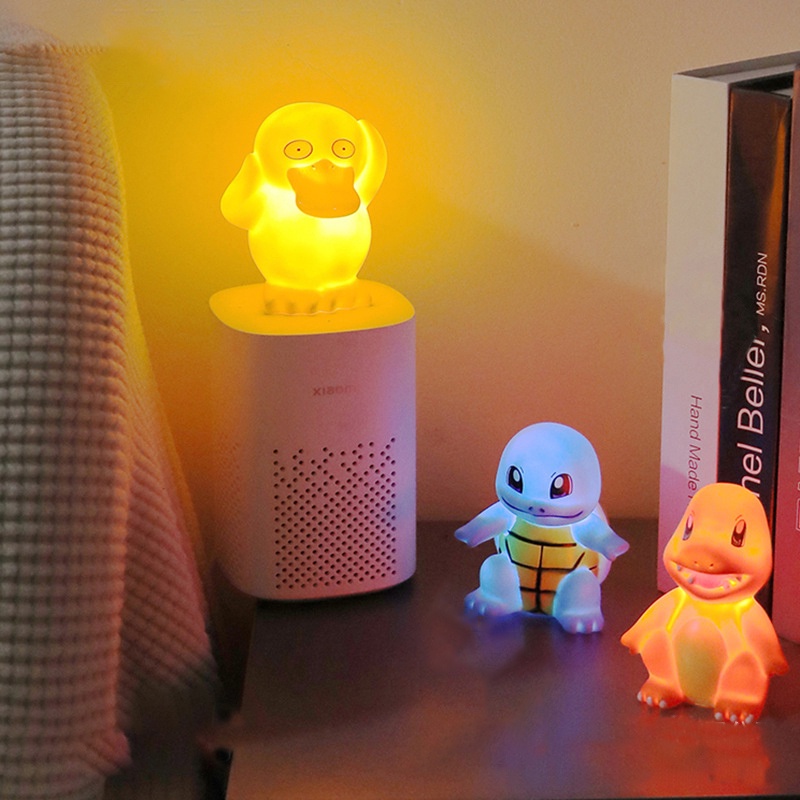 Lampu Malam Desain Kartun Pokemon 2022 Pikachu Psyduck Squirtle Untuk Dekorasi Kamar Bayi