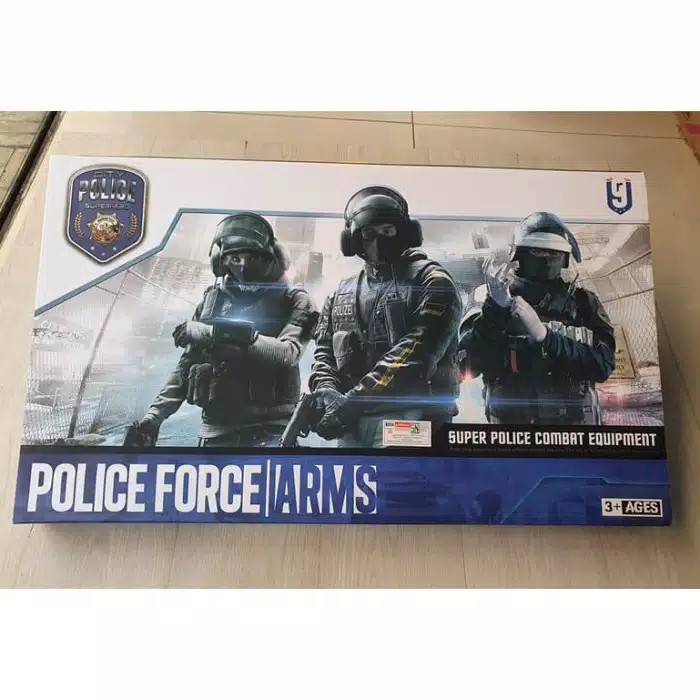 Mainan Polisi - Perlengkapan Set Rompi Pistol Borgol Police Equipment