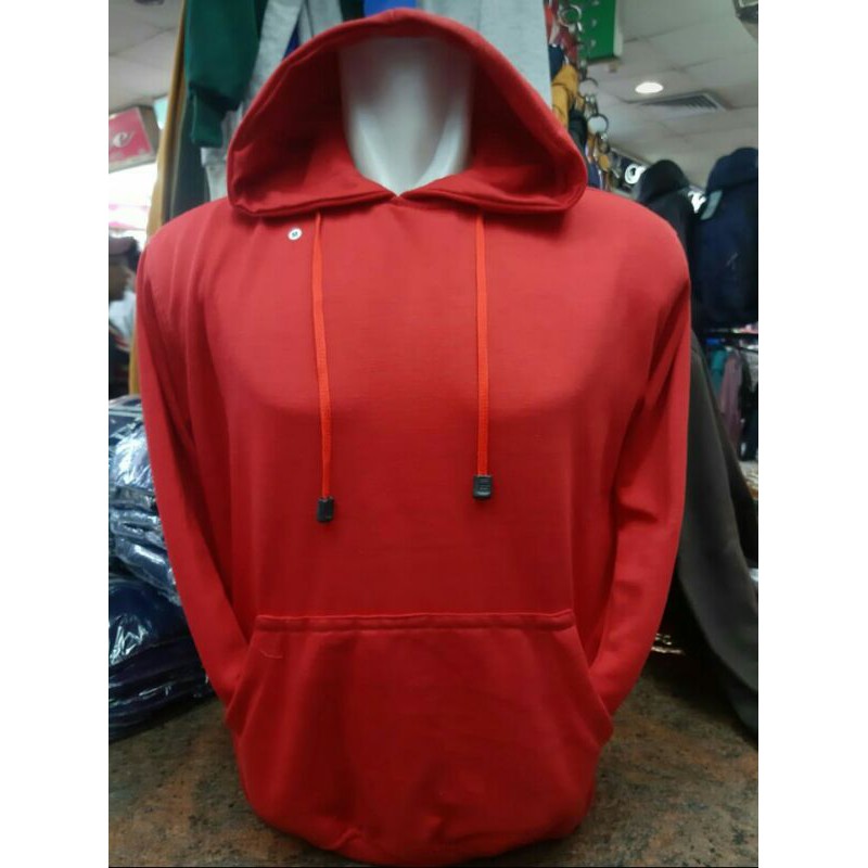 hoodie merah polos/ hoodie dewasa /switter polos /hoodie jumper polos