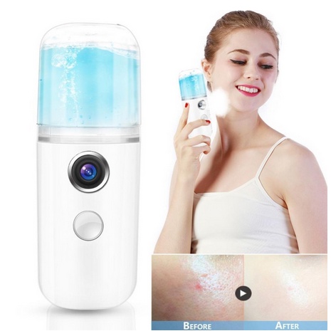 (COD)Nano Spray Portable / Mist Sprayer Perawatan Wajah Pelembab Wajah Mini USB nano seprai