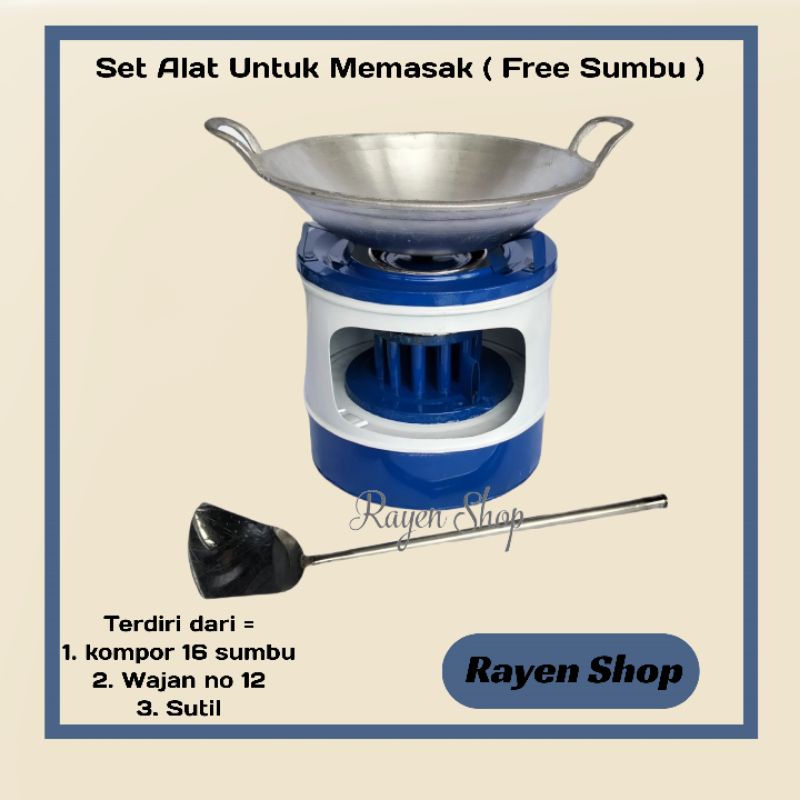 Satu Set Peralatan Rumah Tangga Lengkap/peralatan untuk memasak /sumbu sudah terpasang