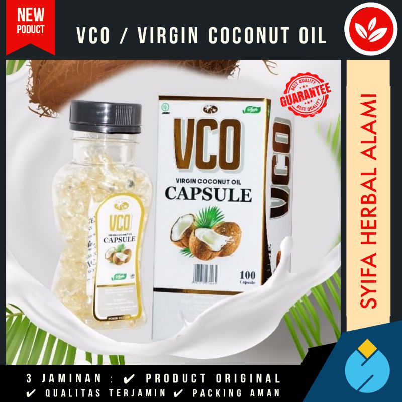 

VCO VIRGIN COCONUT OIL 100 CAPSULES / EXTRA VIRGIN COCONUT OIL / MINYAK KELAPA MURNI
