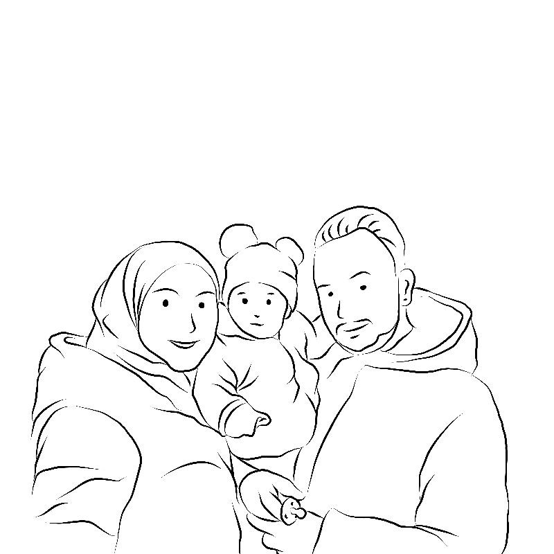 line art/karikatur wajah/vektor wajah/doodle