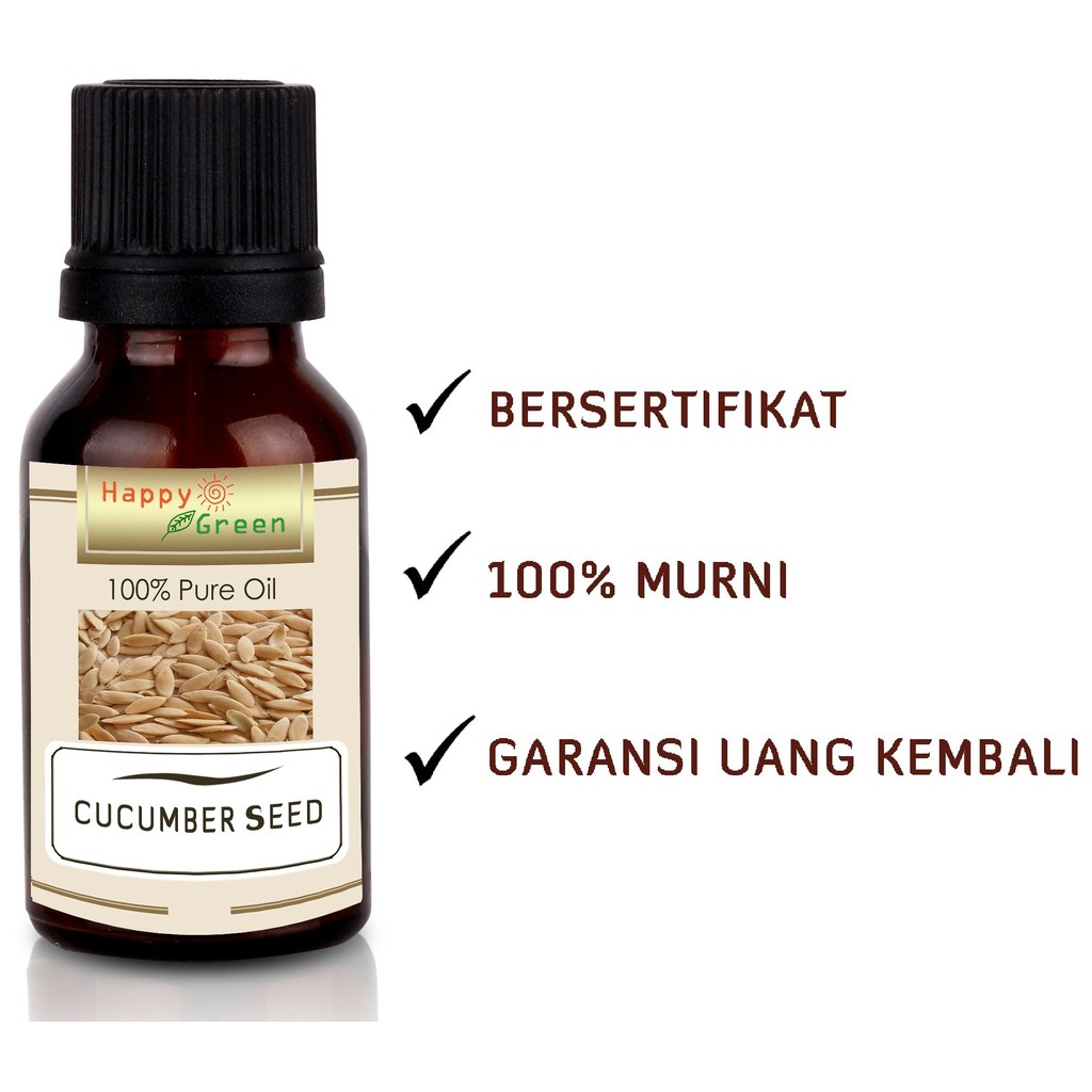 Happy Green Virgin Cucumber Seed Oil - Minyak Biji Mentimun