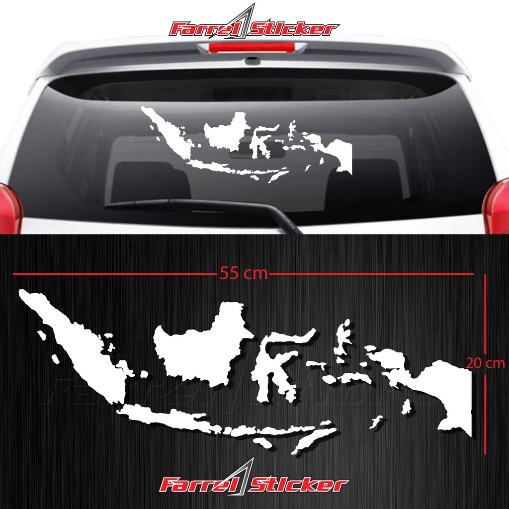 stiker sticker peta indonesia